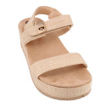 ANNE KLEIN RAFFIA SANDALS TAN 10 US