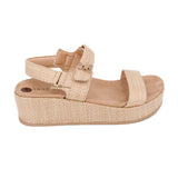 ANNE KLEIN RAFFIA SANDALS TAN 10 US