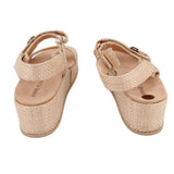 ANNE KLEIN RAFFIA SANDALS TAN 10 US