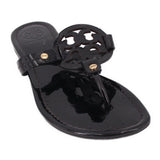 TORY BURCH MILLER SANDALS BLACK 7.5 US