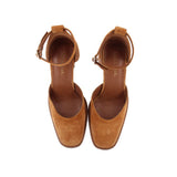 DIBA TRUE SUEDE HEELS BROWN 8.5 US