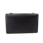 SAINT LAURENT medium Kate crossbody bag, black leather with flap closure