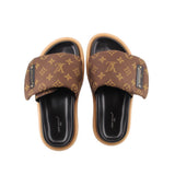 LOUIS VUITTON POOL PILLOW SANDALS MONOGRAM 37 EU | 7.5 US
