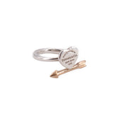 TIFFANY & CO LOVESTRUCK ROSE GOLD & STERLING SILVER RINGS 7