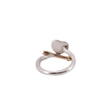TIFFANY & CO LOVESTRUCK ROSE GOLD & STERLING SILVER RINGS 7