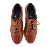 COLE HAAN LEATHER OXFORDS BROWN 8 US