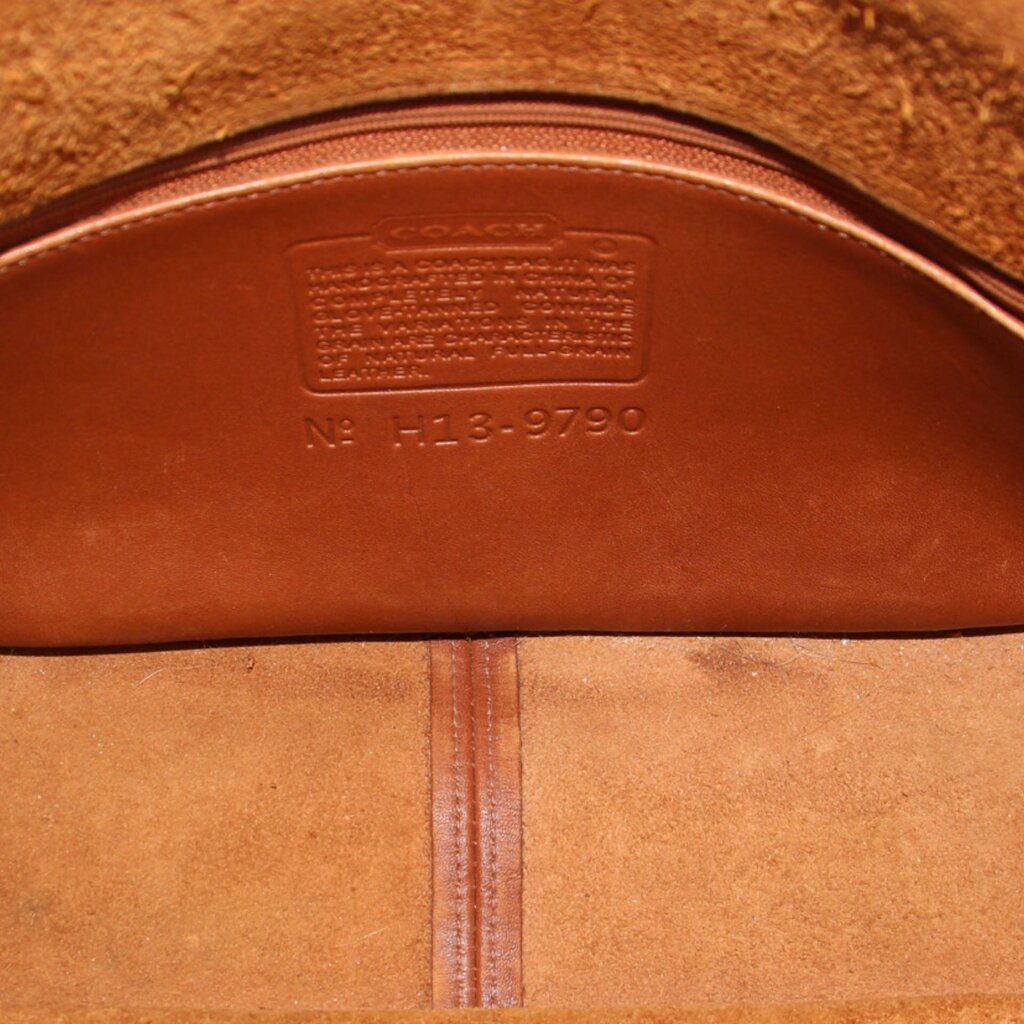 COACH leather bag interior stamp with No. H13-9790