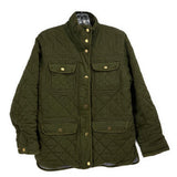 J CREW QUILTED JACKETS GREEN XS