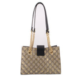 GUCCI SMALL PADLOCK SHOULDER BAGS BROWN