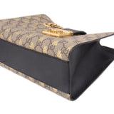 GUCCI SMALL PADLOCK SHOULDER BAGS BROWN