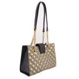 GUCCI SMALL PADLOCK SHOULDER BAGS BROWN