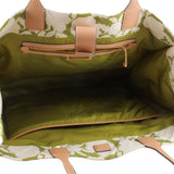 TORY BURCH ELLA PRINTED TOTES GREEN