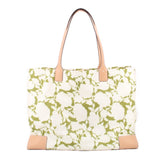 TORY BURCH ELLA PRINTED TOTES GREEN