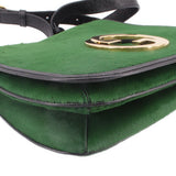 GUCCI BLONDIE HORSEHAIR CROSSBODYS GREEN