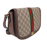 GUCCI OPHIDIA SADDLE CROSSBODYS BROWN