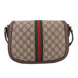 GUCCI OPHIDIA SADDLE CROSSBODYS BROWN