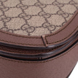 GUCCI OPHIDIA SADDLE CROSSBODYS BROWN