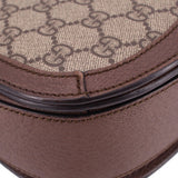 GUCCI OPHIDIA SADDLE CROSSBODYS BROWN