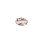 DAVID YURMAN STERLING SILVER & 18K GOLD LOOP BAND RINGS 7.5