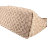 GUCCI CANVAS DIAPER TOTES BROWN/RED