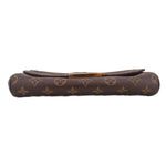 Louis Vuitton Favorite MM crossbody bag bottom with monogram canvas and curved trim