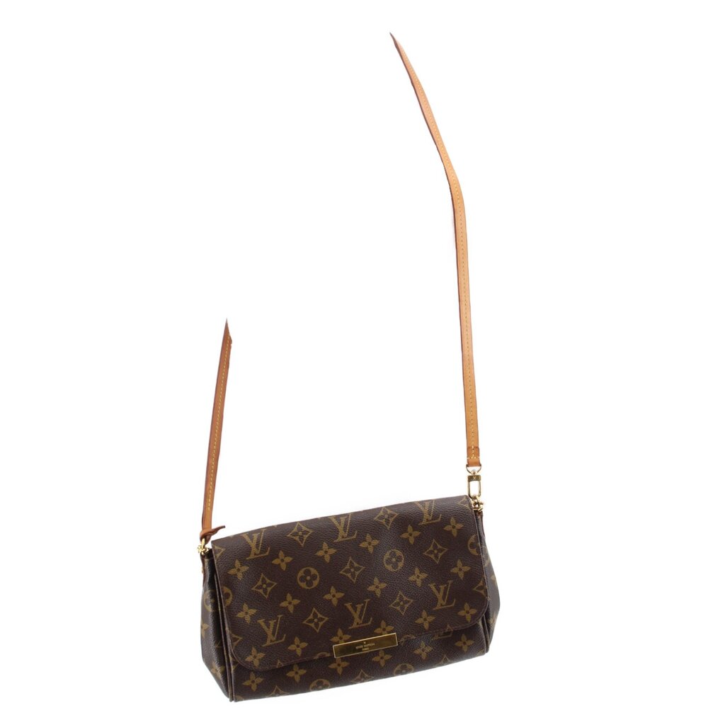 Louis Vuitton Favorite MM crossbody bag small profile with monogram canvas and strap