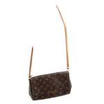 Louis Vuitton Favorite MM crossbody bag small profile with monogram canvas and strap
