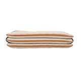GUCCI vintage crossbody bag showing stacked thickness and cream canvas layers