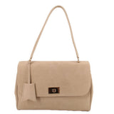 J CREW EVIE SUEDE SHOULDER BAGS BEIGE