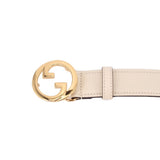 GUCCI INTERLOCKING G BELTS CREAM M | 95 | 38