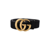 GUCCI MARMONT CHARM BELTS BLACK M | 95 | 38