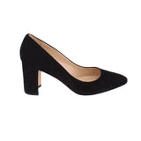 MANOLO BLAHNIK TUCCIOTO ALMOND TOE HEELS BLACK 40 EU | 9 US