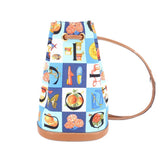 GUCCI VINTAGE SHIMO DRAWSTRING BACKPACKS BLUE