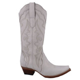 JB DILLON WOMEN'S COWBOY BOOTS WHITE 9 US