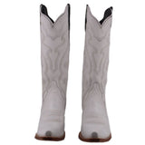 JB DILLON WOMEN'S COWBOY BOOTS WHITE 9 US