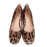 JACK ROGERS LENORA LEOPARD HEELS TAN 11 US
