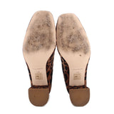JACK ROGERS LENORA LEOPARD HEELS TAN 11 US
