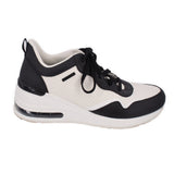 SKECHERS PLATFORM SNEAKERS BLACK/WHITE 9.5 US