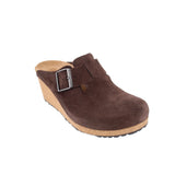 PAPILLIO SUEDE MULES BROWN 7 US