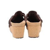 PAPILLIO SUEDE MULES BROWN 7 US