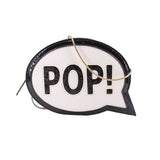 KATE SPADE POP CLUTCH CROSSBODYS BLACK/WHITE