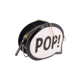 KATE SPADE POP CLUTCH CROSSBODYS BLACK/WHITE