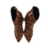 SAM EDELMAN CALF HAIR BOOTS LEOPARD 7 US
