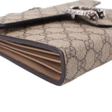GUCCI DIONYSUS WALLET ON CHAIN CROSSBODYS TAN