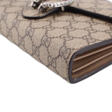 GUCCI DIONYSUS WALLET ON CHAIN CROSSBODYS TAN