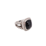 DAVID YURMAN ALBION STERLING SILVER, ONYX, DIAMOND RINGS