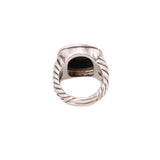 DAVID YURMAN ALBION STERLING SILVER, ONYX, DIAMOND RINGS