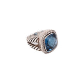 DAVID YURMAN ALBION STERLING SILVER, BLUE TOPAZ, DIAMOND RINGS 6