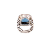DAVID YURMAN ALBION STERLING SILVER, BLUE TOPAZ, DIAMOND RINGS 6