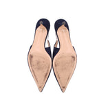 GIANVITO ROSSI SUEDE HEELS NAVY 40 EU | 9 US
